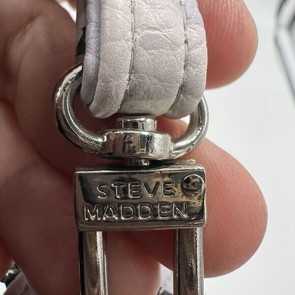 Steve Madden Floral Black & Gray Clutch Wristlet Wallet 2 Zip Pockets - Picture 3 of 9